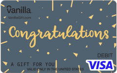 Vanilla Visa Fancy Congrats Gift Card