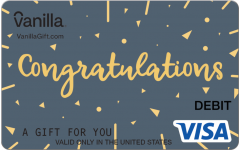 Vanilla Visa Fancy Congrats Gift Card